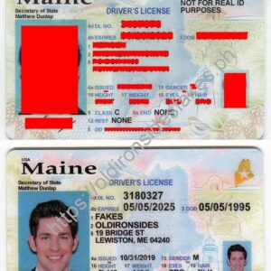 Maine Driver License (New ME) | Ironside fakes