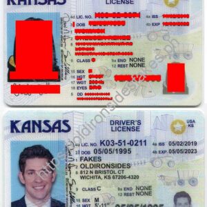 Kansas Driver License (KS) | old ironside fake