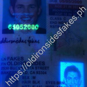 California Driver License (Old CA U21) | oldironsidesfakes